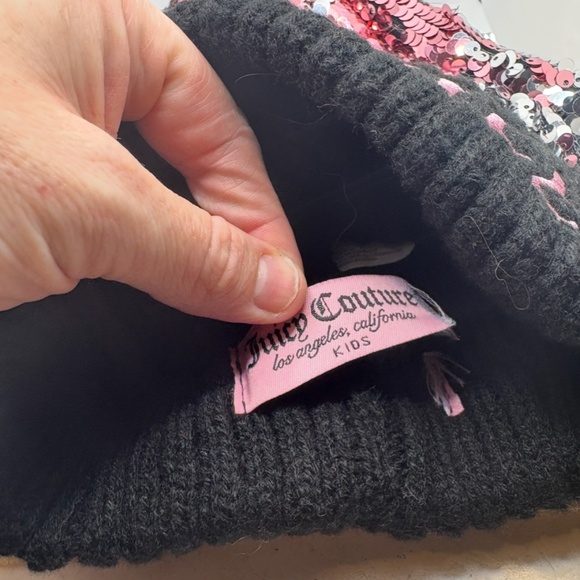 Juicy Couture kids sequin beanie, one size - Picture 9 of 10